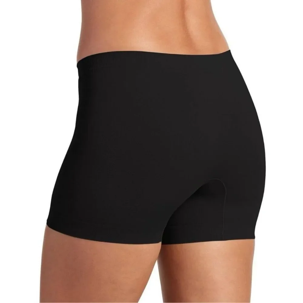 NEW Jockey Shapewear Black Short Length Microfiber Slipshort Skimmies Women’s XS